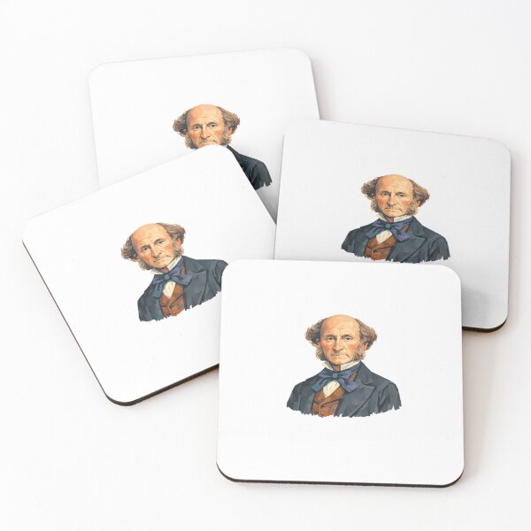 Item preview, John Stuart Mill, Modern Philosopher, Gouache Poster Paint designed and sold by shadow-bloom.