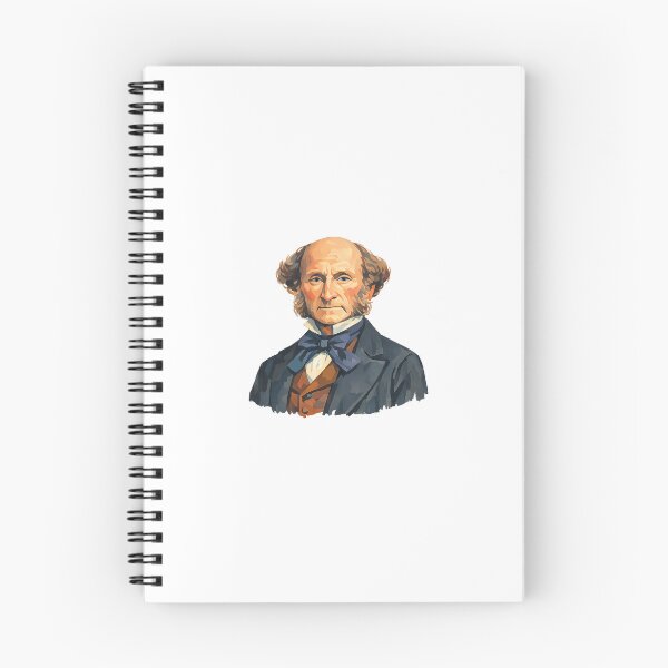 Item preview, John Stuart Mill, Modern Philosopher, Gouache Poster Paint designed and sold by shadow-bloom.