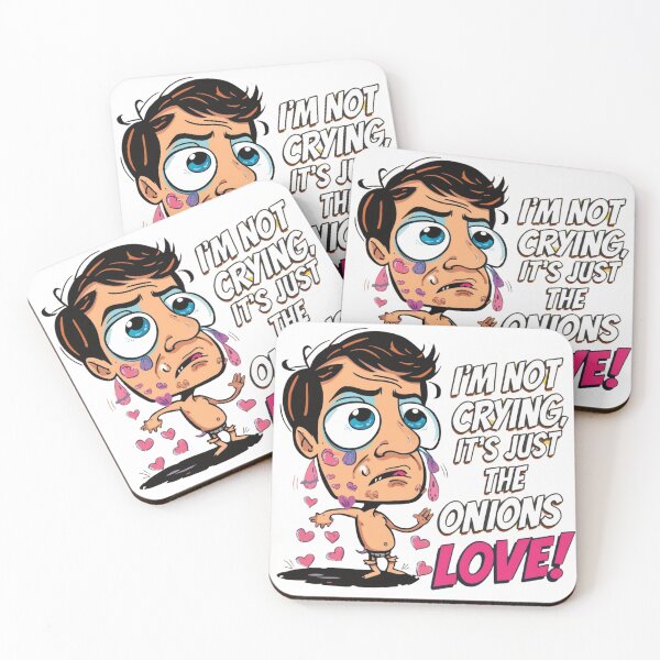 Item preview, Funny Crying Heart: I’m Not Crying It’s Just the Onions Love designed and sold by rainbowgremlin.