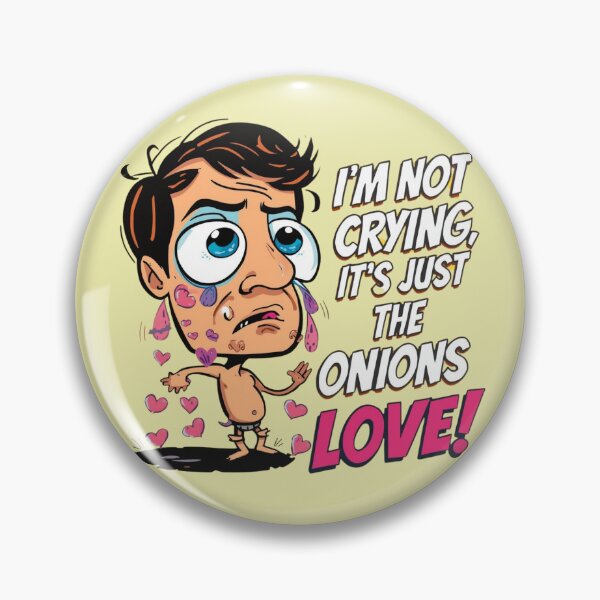 Item preview, Funny Crying Heart: I’m Not Crying It’s Just the Onions Love designed and sold by rainbowgremlin.