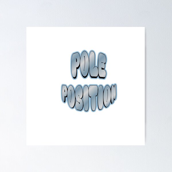 Item preview, Pole Position – Motorsport Sticker designed and sold by iluminationDraw.