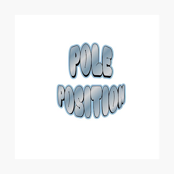 Item preview, Pole Position – Motorsport Sticker designed and sold by iluminationDraw.