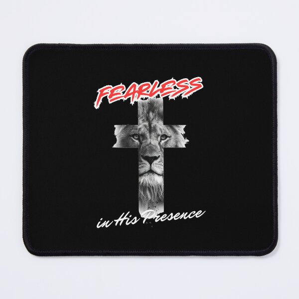Item preview, Fearless in His Presence - Lion of Judah Prophetic Cross. designed and sold by GraceGiggles.