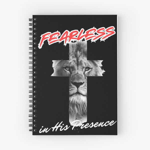Item preview, Fearless in His Presence - Lion of Judah Prophetic Cross. designed and sold by GraceGiggles.