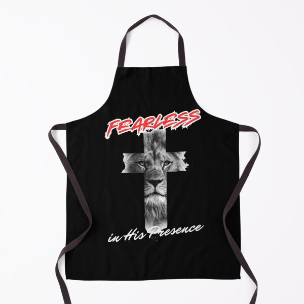 Item preview, Fearless in His Presence - Lion of Judah Prophetic Cross. designed and sold by GraceGiggles.