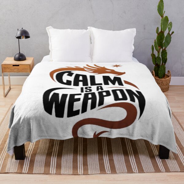 Item preview, Calm Is a Weapon — Silent Strength Statement Tee designed and sold by NewUSShop.