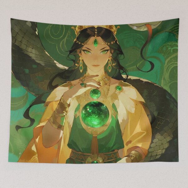 Item preview, Serpent Queen of the Emerald Veil designed and sold by SabaMirzique.