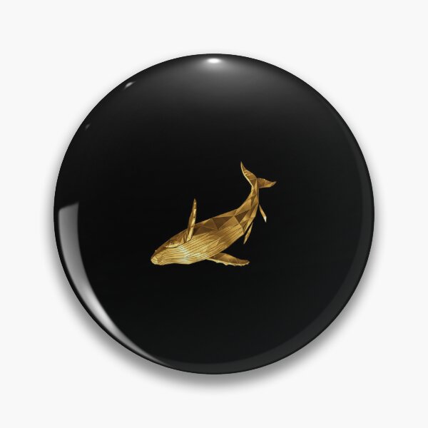 Item preview, Radiant Gold Geometric Whale Perspective designed and sold by bsbd-action.