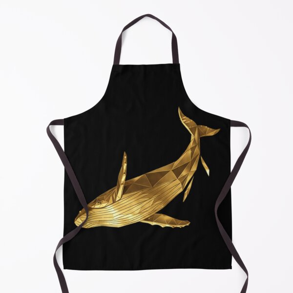 Item preview, Radiant Gold Geometric Whale Perspective designed and sold by bsbd-action.
