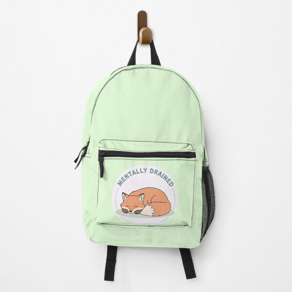 Item preview, Mentally Drained Fox – Introvert Burnout  designed and sold by sillyweas.