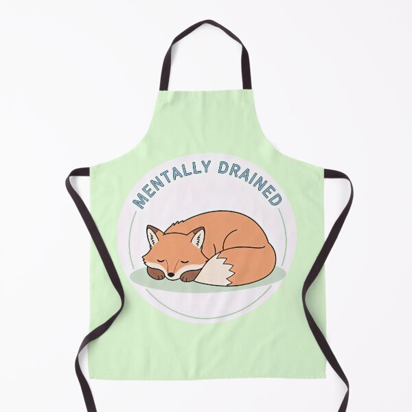 Item preview, Mentally Drained Fox – Introvert Burnout  designed and sold by sillyweas.