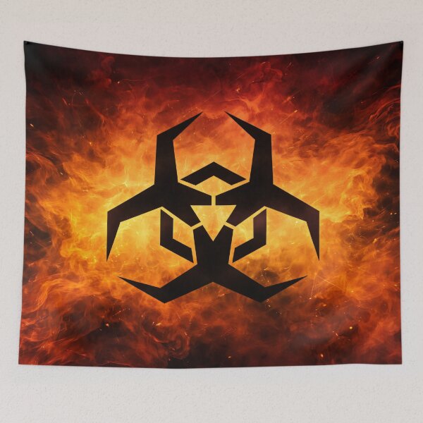 Item preview, Biohazard Fire designed and sold by Kaleidoscope Print.