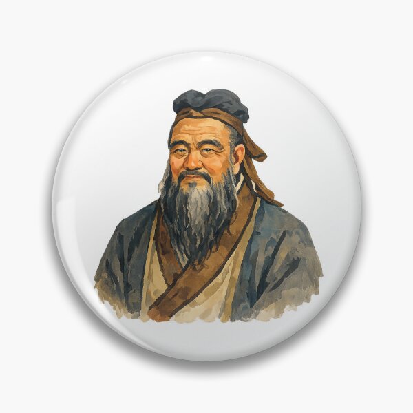 Item preview, Confucius, Chinese Philosopher, Gouache Poster Paint designed and sold by shadow-bloom.