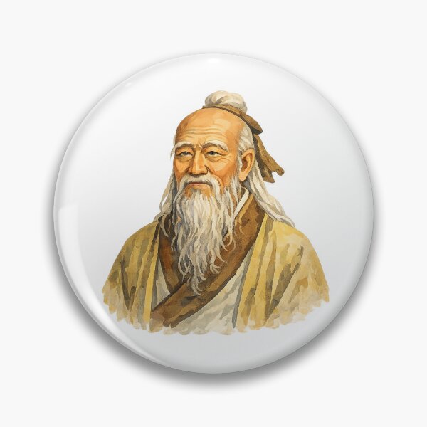 Item preview, Laozi, Chinese Philosopher, Gouache Poster Paint designed and sold by shadow-bloom.