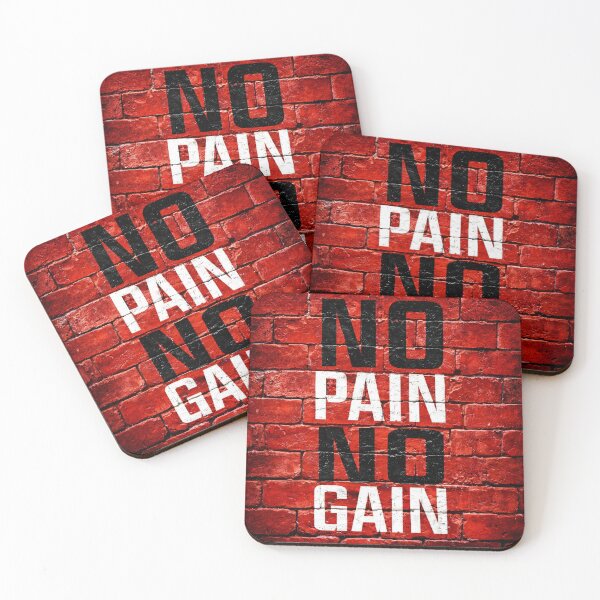 Item preview, No Pain No Gain designed and sold by Kaleidoscope Print.