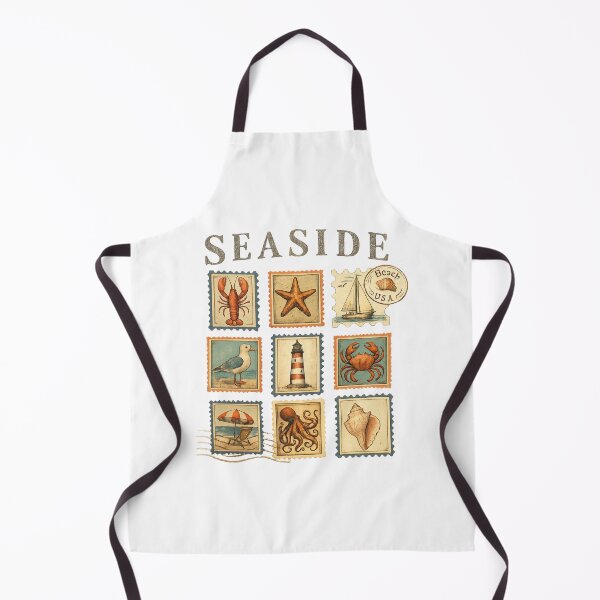 Item preview, Seaside Stamp Collage designed and sold by saltwater-grace.