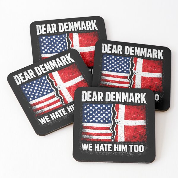 Item preview, Dear Denmark We Hate Him Too USA Flag Political Humor designed and sold by VampimorPH.