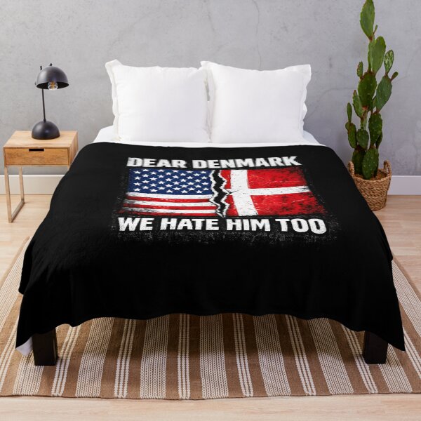 Item preview, Dear Denmark We Hate Him Too USA Flag Political Humor designed and sold by VampimorPH.