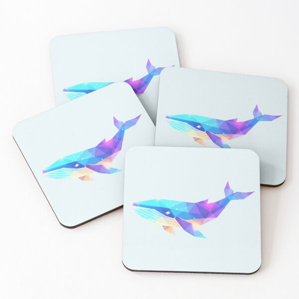 Item preview, Pastel Geometric Glow Whale Art designed and sold by bsbd-action.