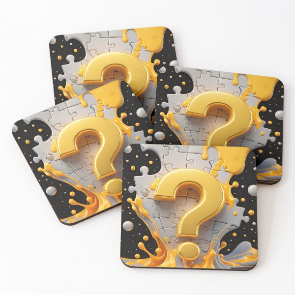 Item preview, Golden Question Puzzle designed and sold by Kaleidoscope Print.