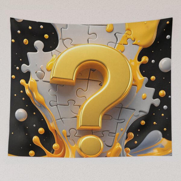 Item preview, Golden Question Puzzle designed and sold by Kaleidoscope Print.