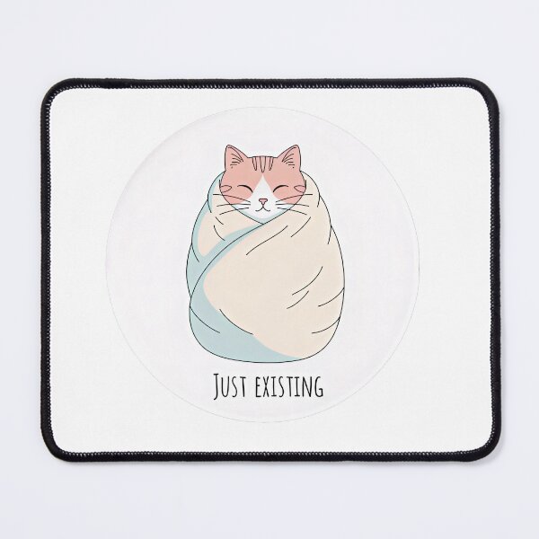 Item preview, Cozy Just existing Cat – Cute Burnout Sticker designed and sold by sillyweas.