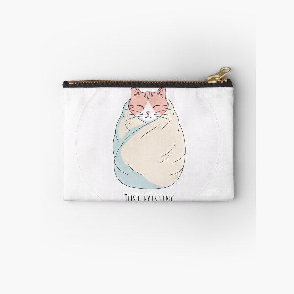 Item preview, Cozy Just existing Cat – Cute Burnout Sticker designed and sold by sillyweas.