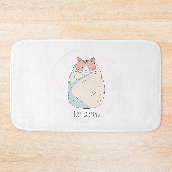Item preview, Cozy Just existing Cat – Cute Burnout Sticker designed and sold by sillyweas.
