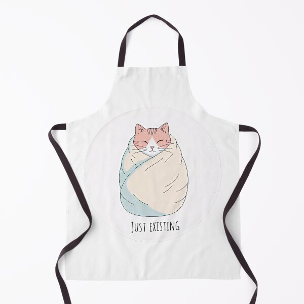 Item preview, Cozy Just existing Cat – Cute Burnout Sticker designed and sold by sillyweas.
