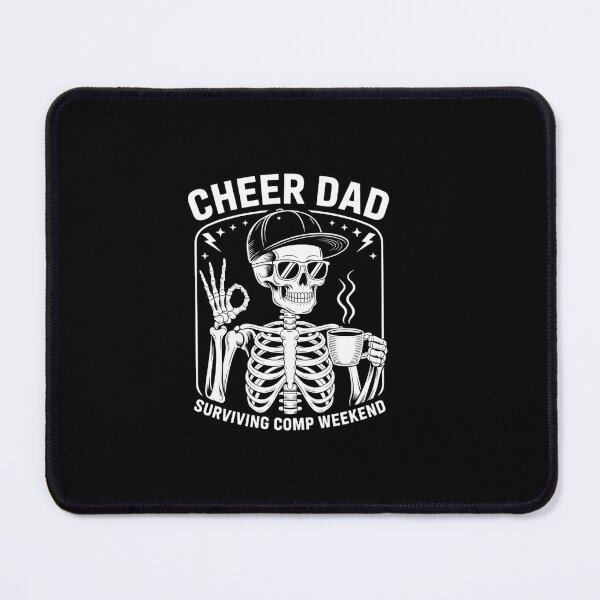 Item preview, Cheer Dad Skeleton Coffee Fathers Day Joke designed and sold by creatinkhavnica.