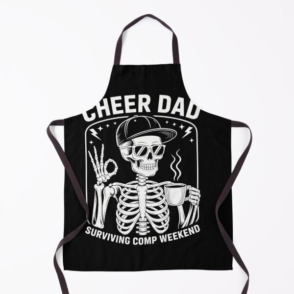 Item preview, Cheer Dad Skeleton Coffee Fathers Day Joke designed and sold by creatinkhavnica.