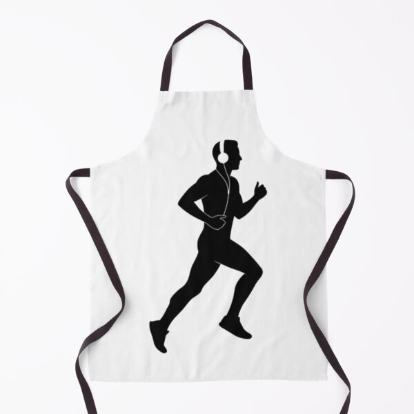 Item preview, Silhouette of a jogger with headphones designed and sold by Artbellachi.