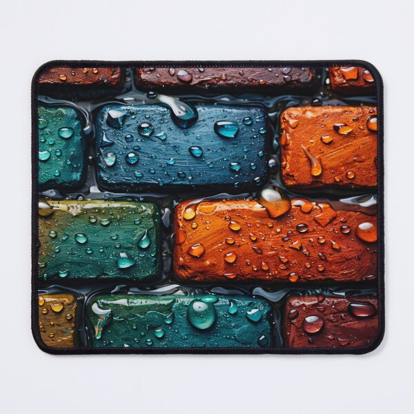 Item preview, Rainwashed Color Bricks designed and sold by Kaleidoscope Print.