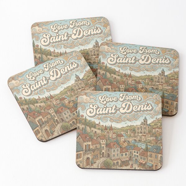 Item preview, Love From Saint-Denis City of France Vintage Art designed and sold by Witty Shirts.