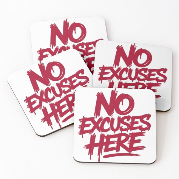 Item preview, No Excuses Here — Accountability Mindset Statement Tee designed and sold by NewUSShop.