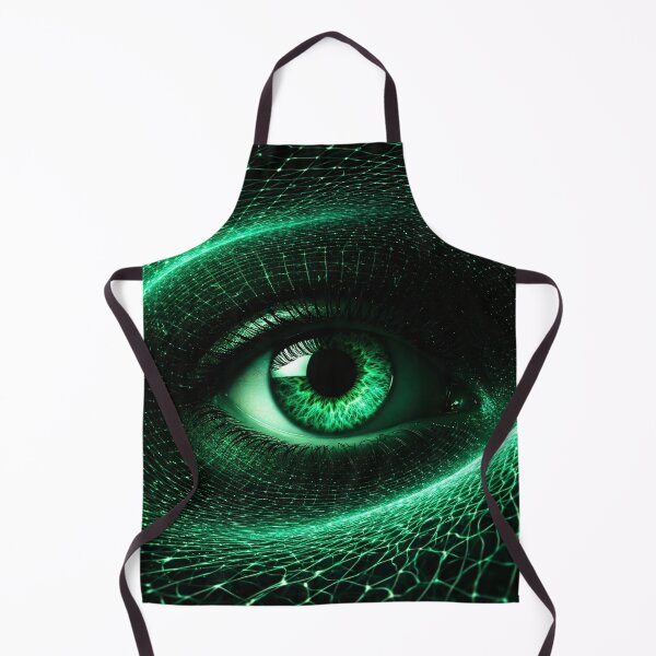 Item preview, Neon Green Cyber Eye designed and sold by Kaleidoscope Print.