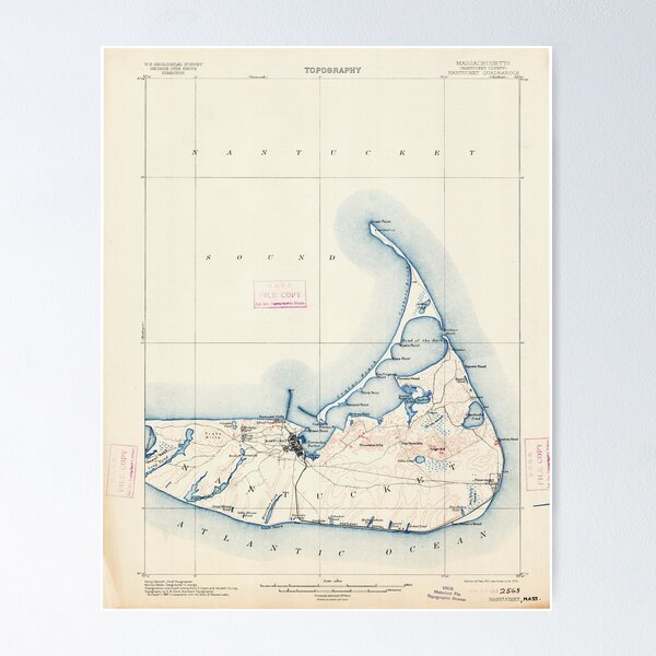 Item preview, Massachusetts  USGS Historical Topo Map MA Nantucket 352875 1901 62500 designed and sold by wetdryvac.