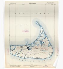 Massachusetts USGS Historical Topo Map MA Nantucket 352875 1901 62500 Poster