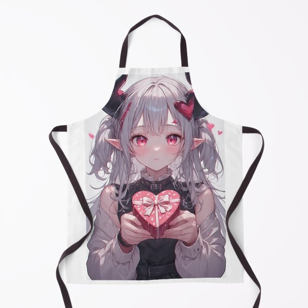 Item preview, Demon girl with Valentine's Day gift designed and sold by ArtsJulian.