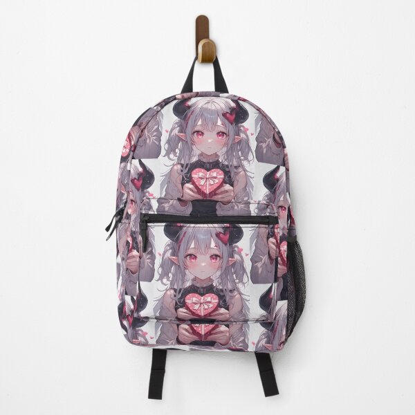 Item preview, Demon girl with Valentine's Day gift designed and sold by ArtsJulian.