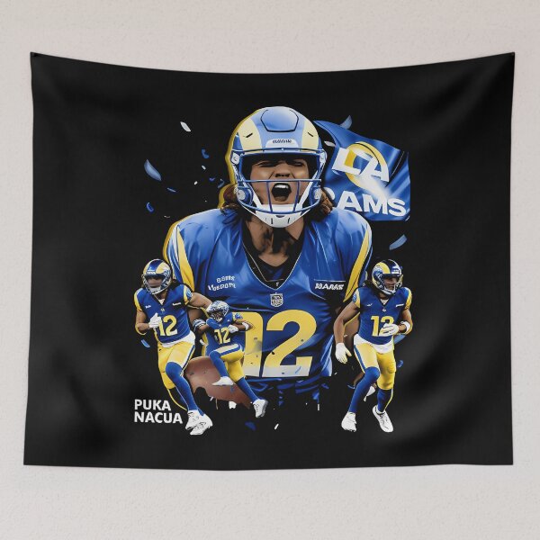 Item preview, Puka Nacua Los Angeles R Flag designed and sold by MarwanHr18.