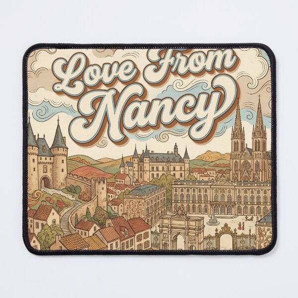 Item preview, Love From Nancy City of France Vintage Art designed and sold by Witty Shirts.