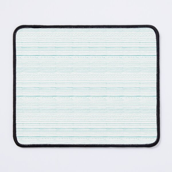 Item preview, Line doodle - leaves and lines - teal white designed and sold by Stephanie Fiona Design.