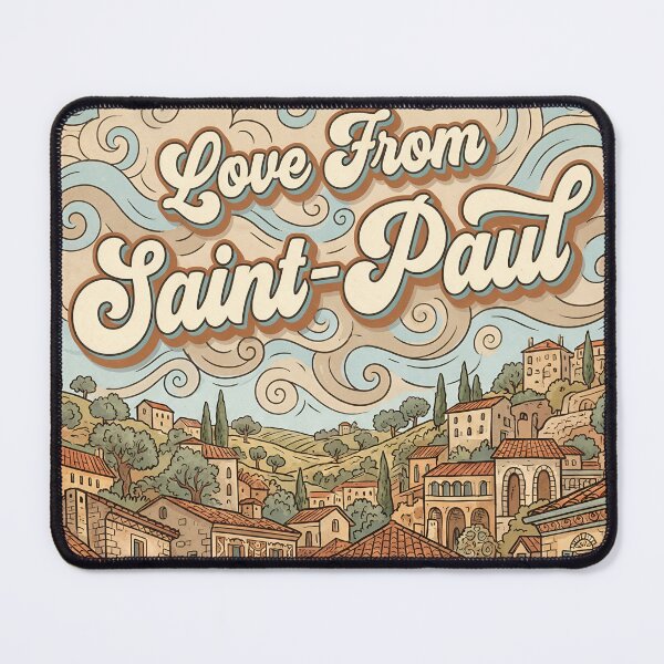 Item preview, Love From Saint-Paul City of France Vintage Art designed and sold by Witty Shirts.