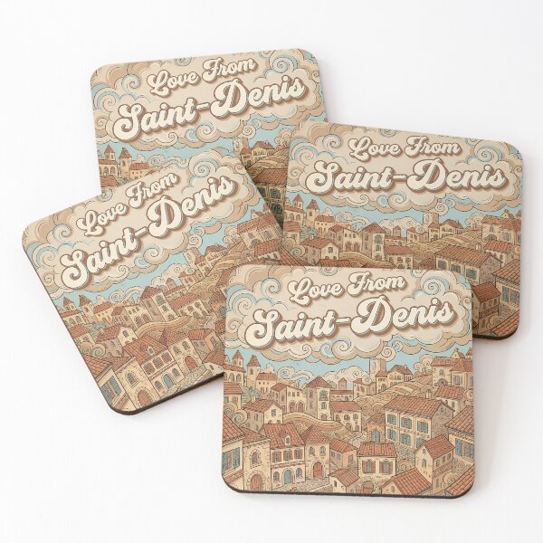 Item preview, Love From Saint-Denis City of France Vintage Art designed and sold by Witty Shirts.