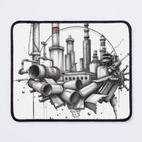 Item preview, Visualize Industrial Collapse Sticker designed and sold by MystiColo.