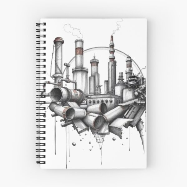 Item preview, Visualize Industrial Collapse Sticker designed and sold by MystiColo.
