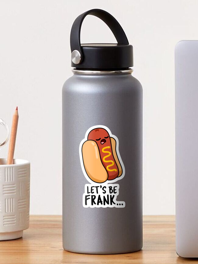 Funny Hot Dog Quote Art Print 12 sizes Food Puns Kitchen Puns Let Me Be Frank Printable JPEG Images BBQ Party Pun Sign Decor JPG Designs