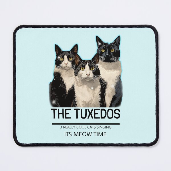 Item preview, Humorous graphic of Funny Cat design Essential T Shirts featuring “3 Cool Cats singing “ IT MEOW TIME “ for cat Lovers of all ages designed and sold by MKTreasures.