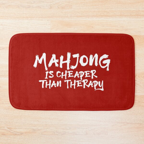 Item preview, Mahjong Is Cheaper Than Therapy (Dark Version) designed and sold by teeworthy.